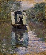 Claude Monet Le Bateau-atelier France oil painting artist